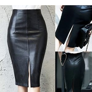Leather Pencil Skirt